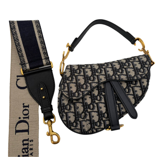 Christian Dior Mini Saddle Bag With Strap & Guitar Strap
