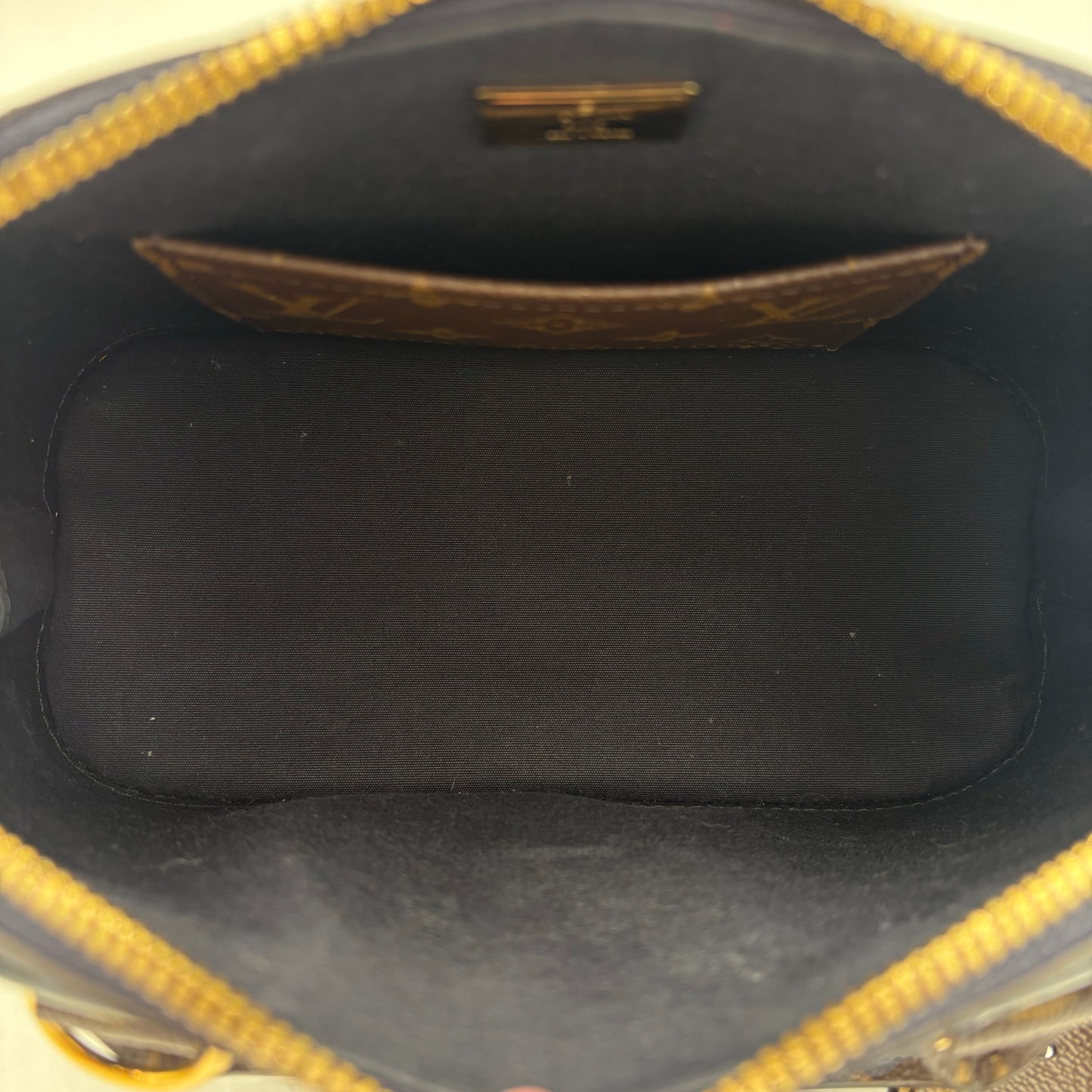 2017 Louis Vuitton Alma BB Navy Vernis/Monogram