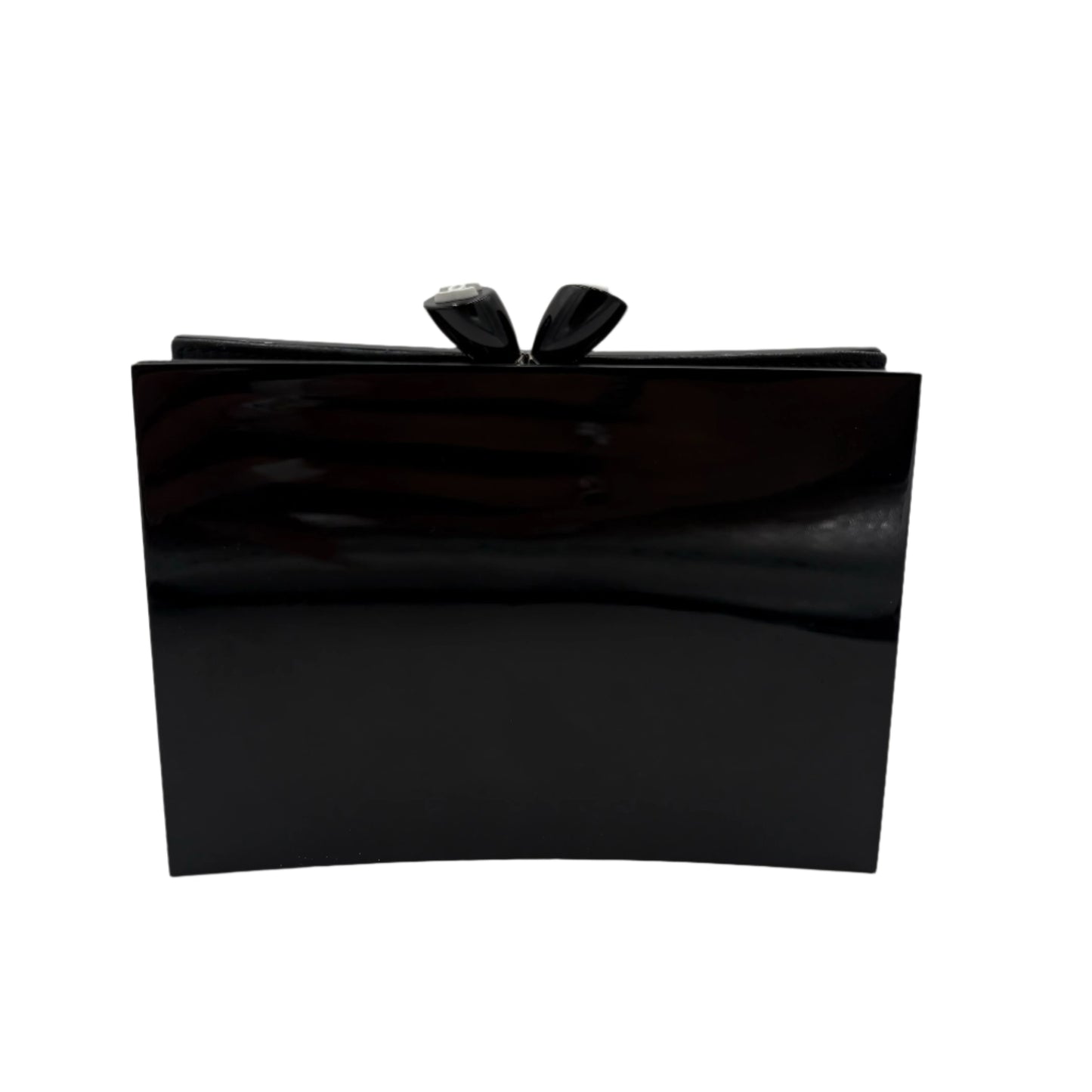 Chanel Lucite Kiss Lock Clutch