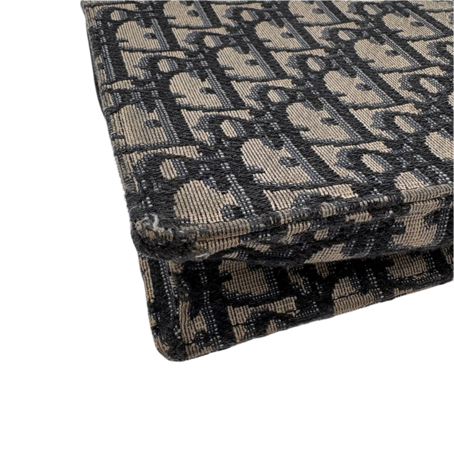 Saddle Pouch with Chain Blue Dior Oblique Jacquard
