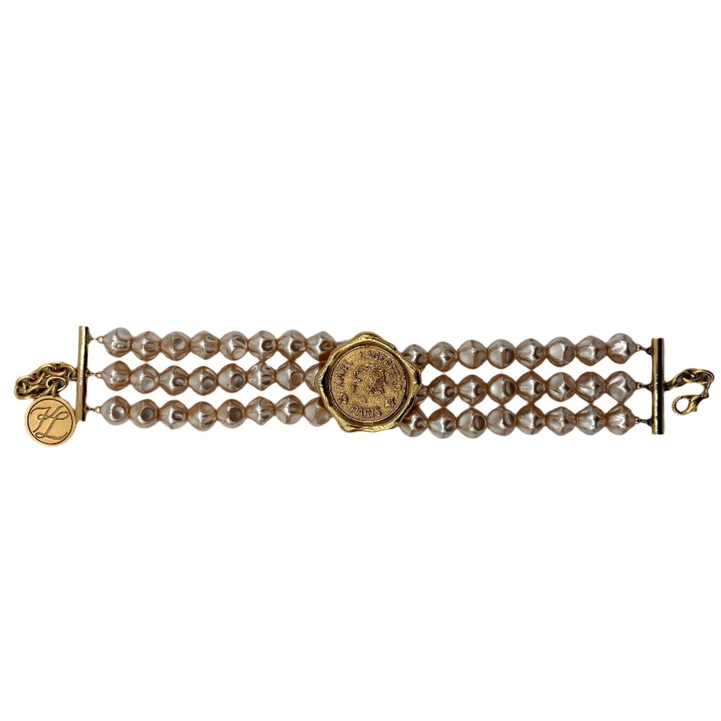 Karl Lagerfeld Pearl Strand Choker