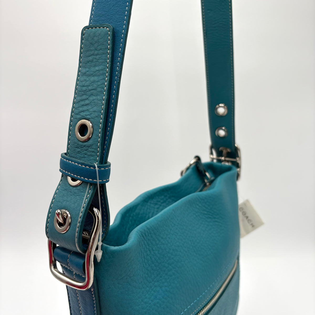 Coach Leather Crossbody Bag Teal