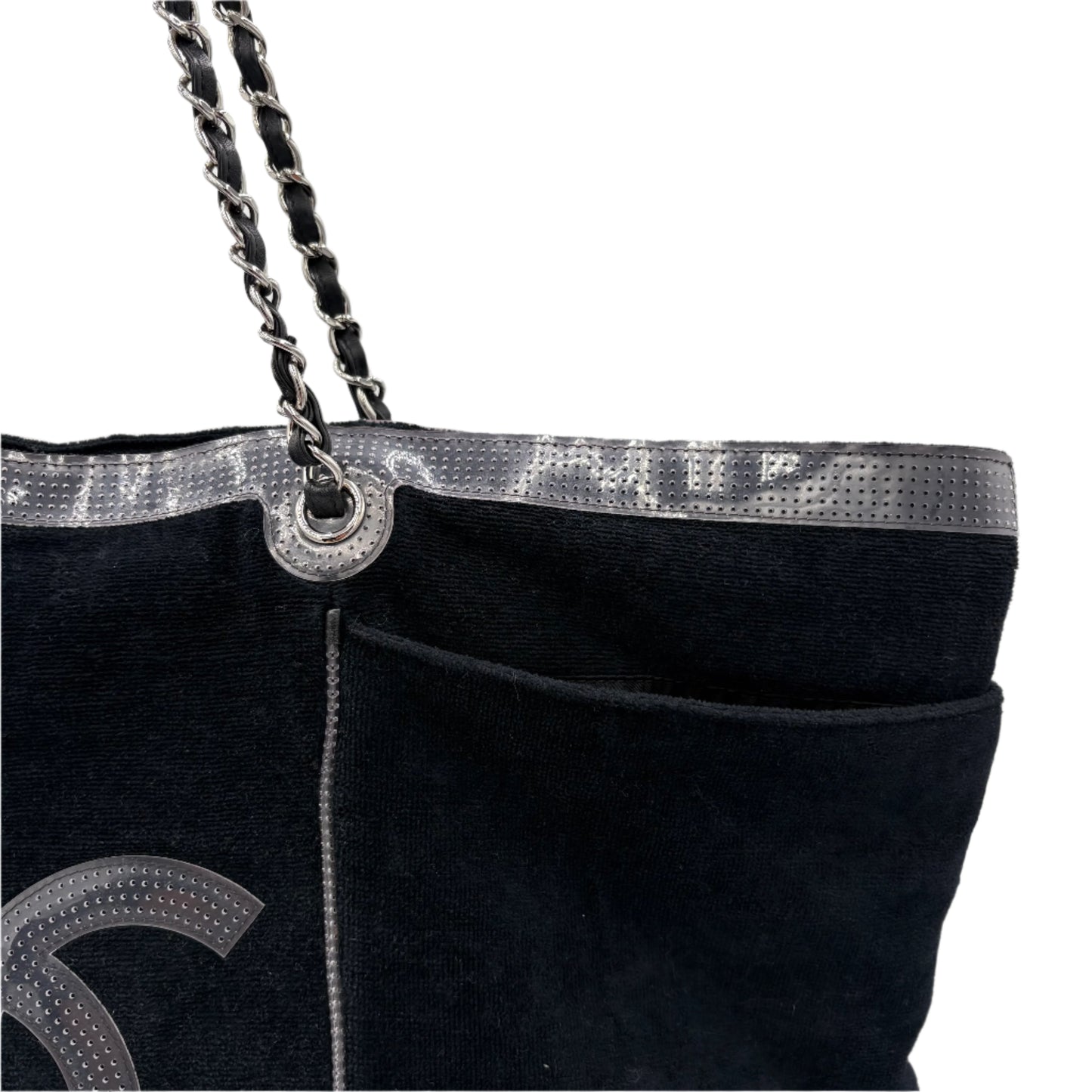 2008/09 Chanel Terry Cloth CC XL Tote Bag