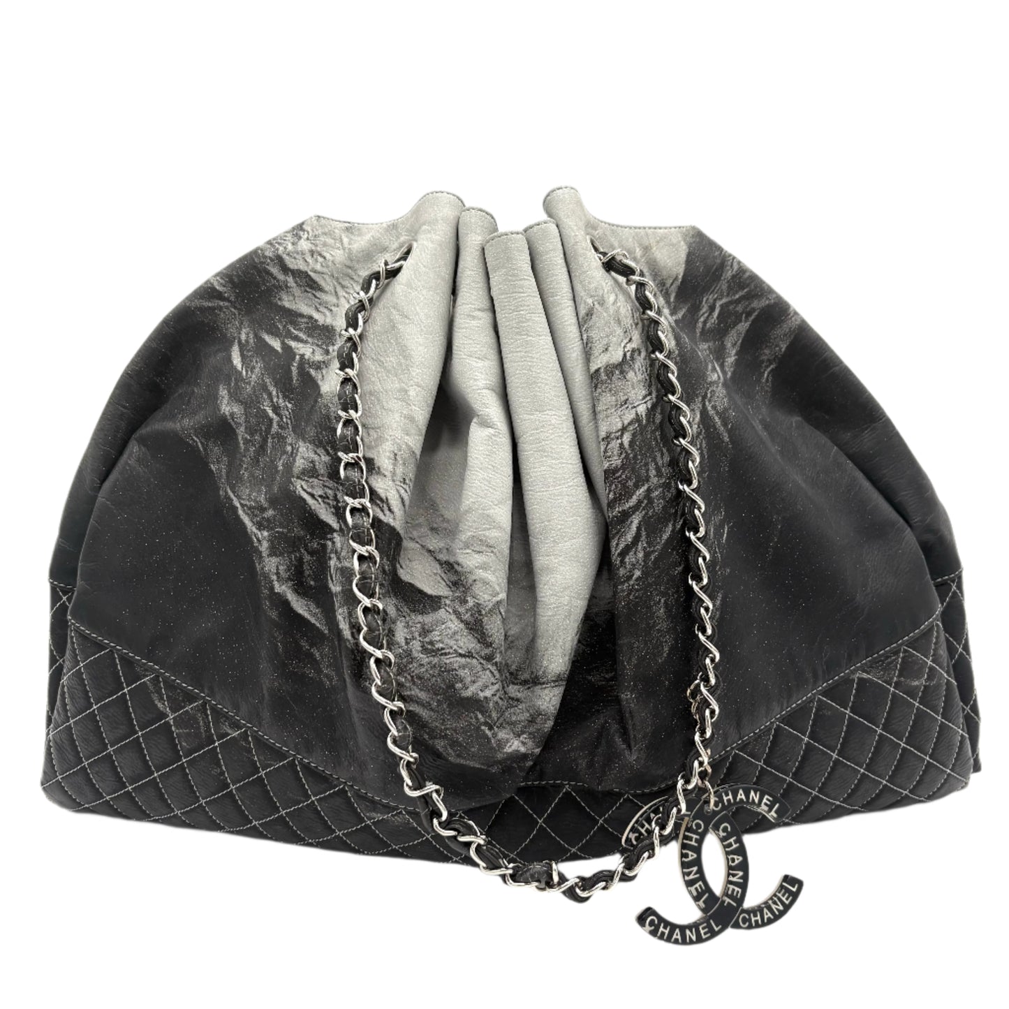 Chanel Melrose Ombre Patent-Black/Grey