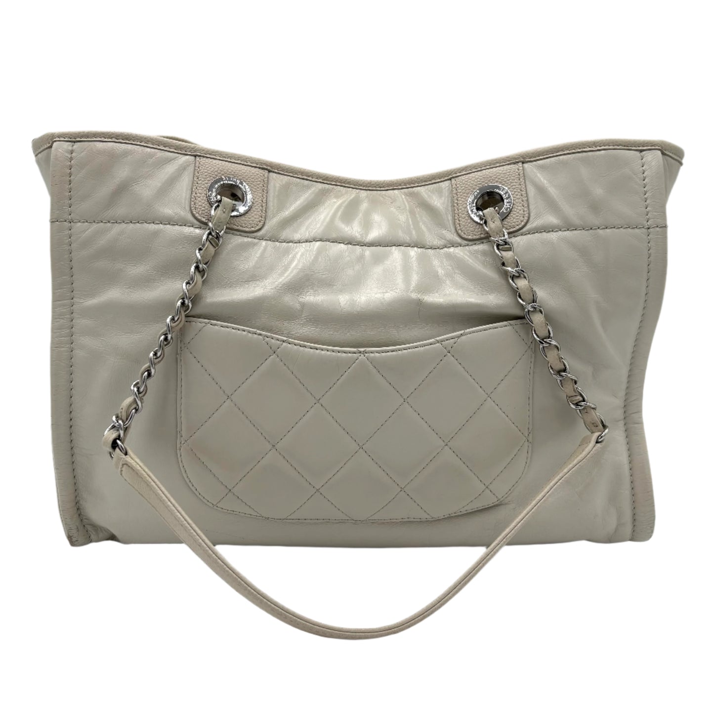 Chanel 2016 Leather Deauville Medium Tote