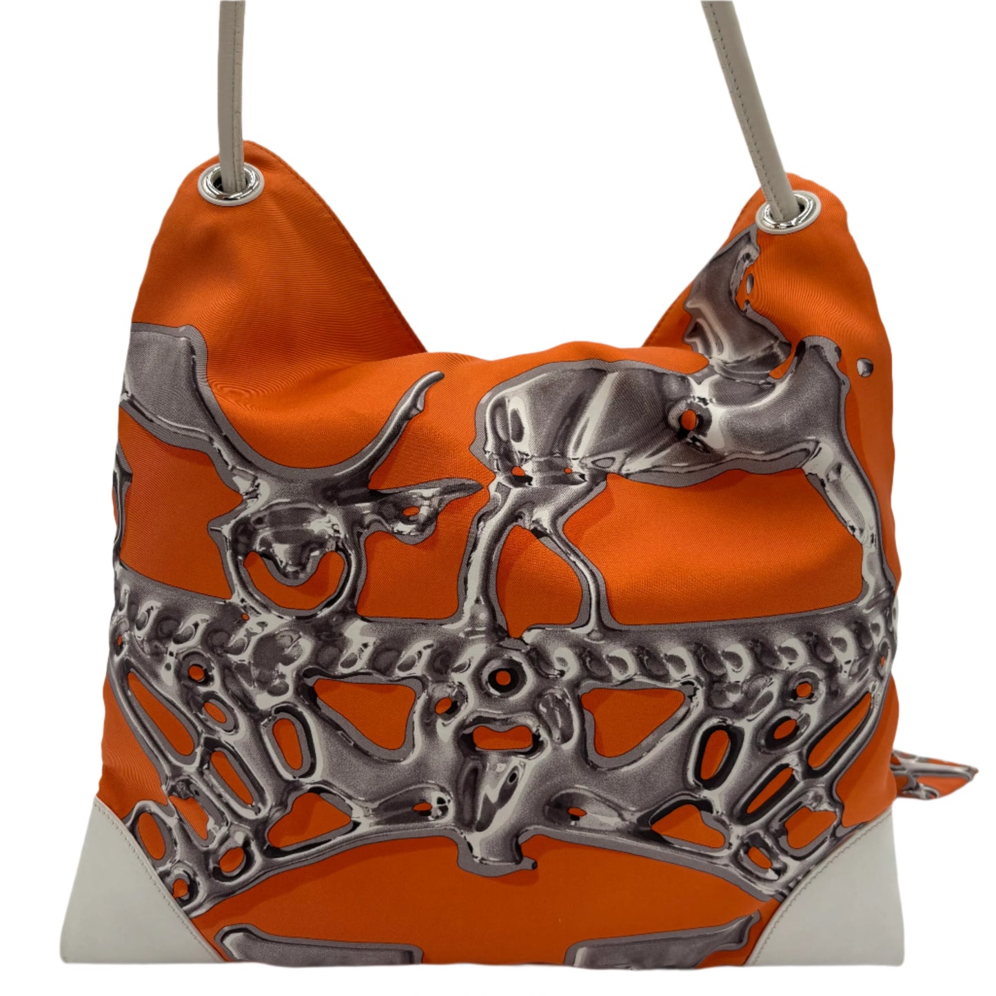Hermes Vif Argent Silky City 33 Pouch Bag