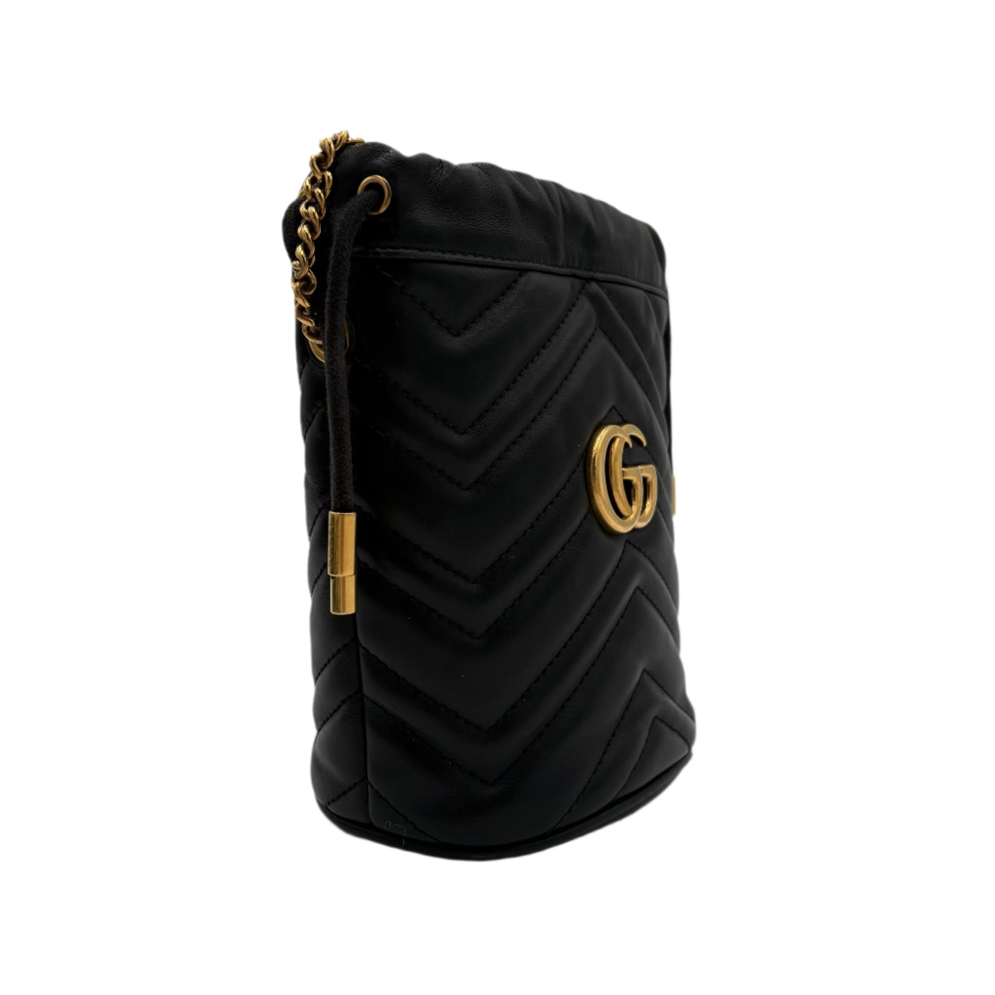 Gucci Mini Black Marmont Black Leather Bag