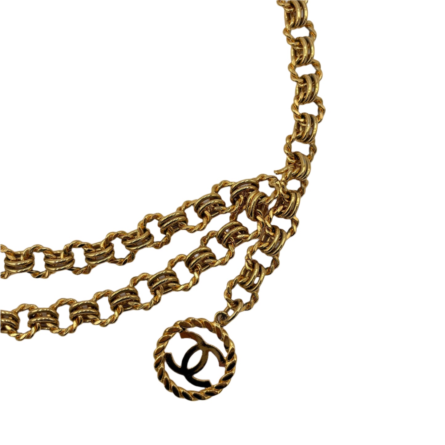 1987 Chanel Gold CC Chain Belt