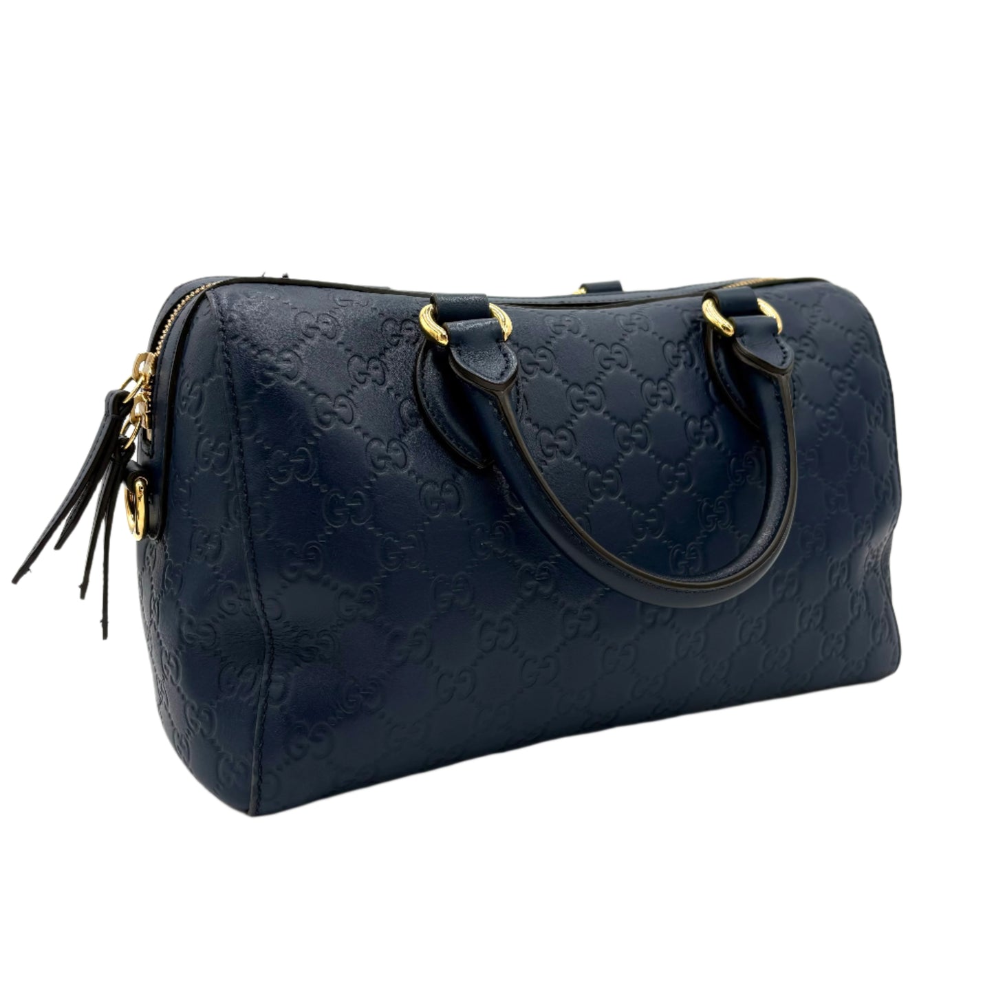Gucci Guccissima Boston Bag/Mini Emblem Wallet