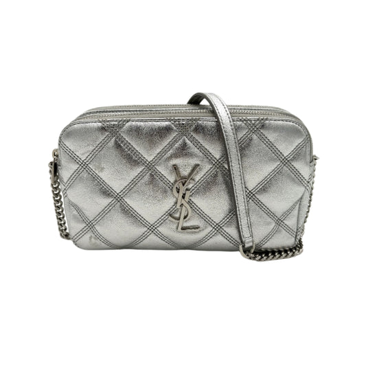 Saint Laurent Metallic Double Zip Crossbody