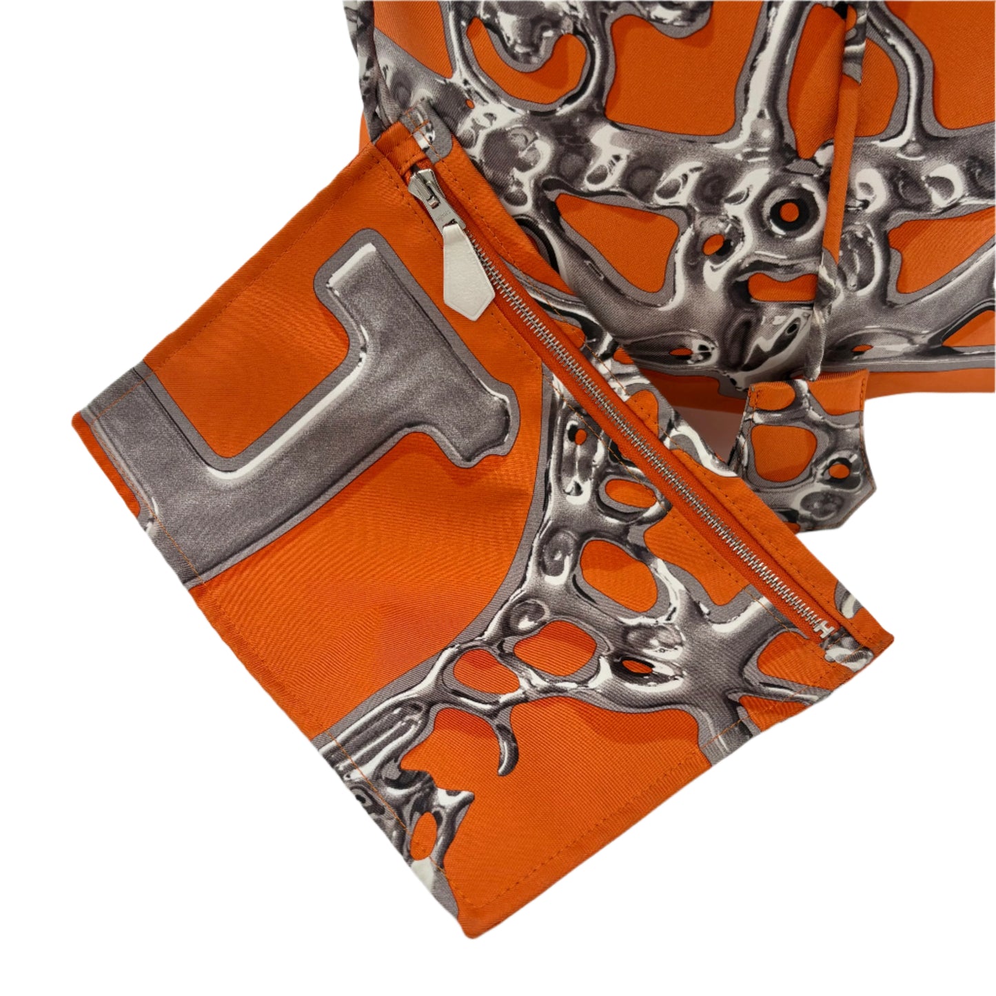 Hermes Vif Argent Silky City 33 Pouch Bag