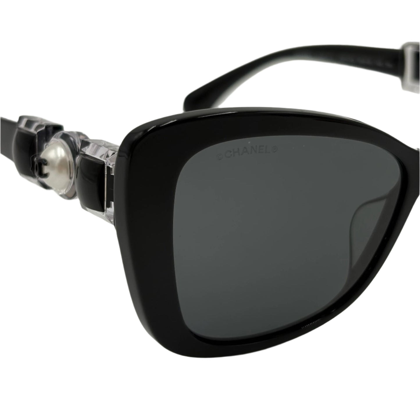 Chanel Acetate Pearl Butterfly Sunglasses 5445-H