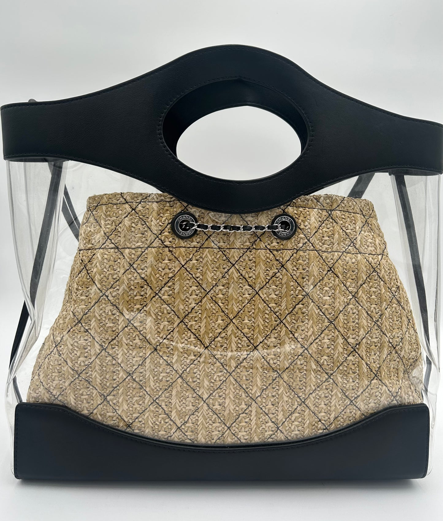 2018 Chanel 2 Way 31 PVC Tote-Calfskin