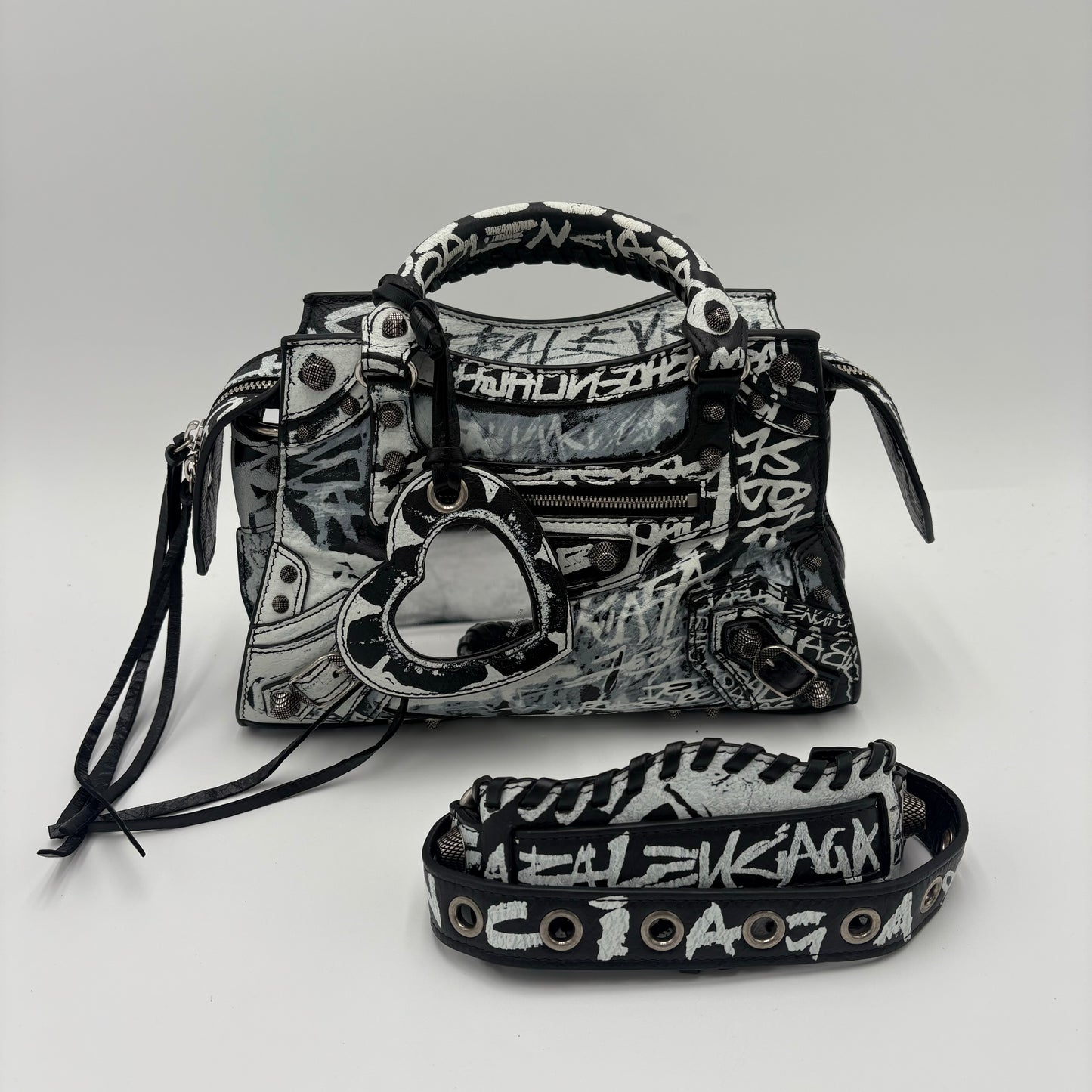 2022 Balenciaga Neo Cagole City Graffiti Bag