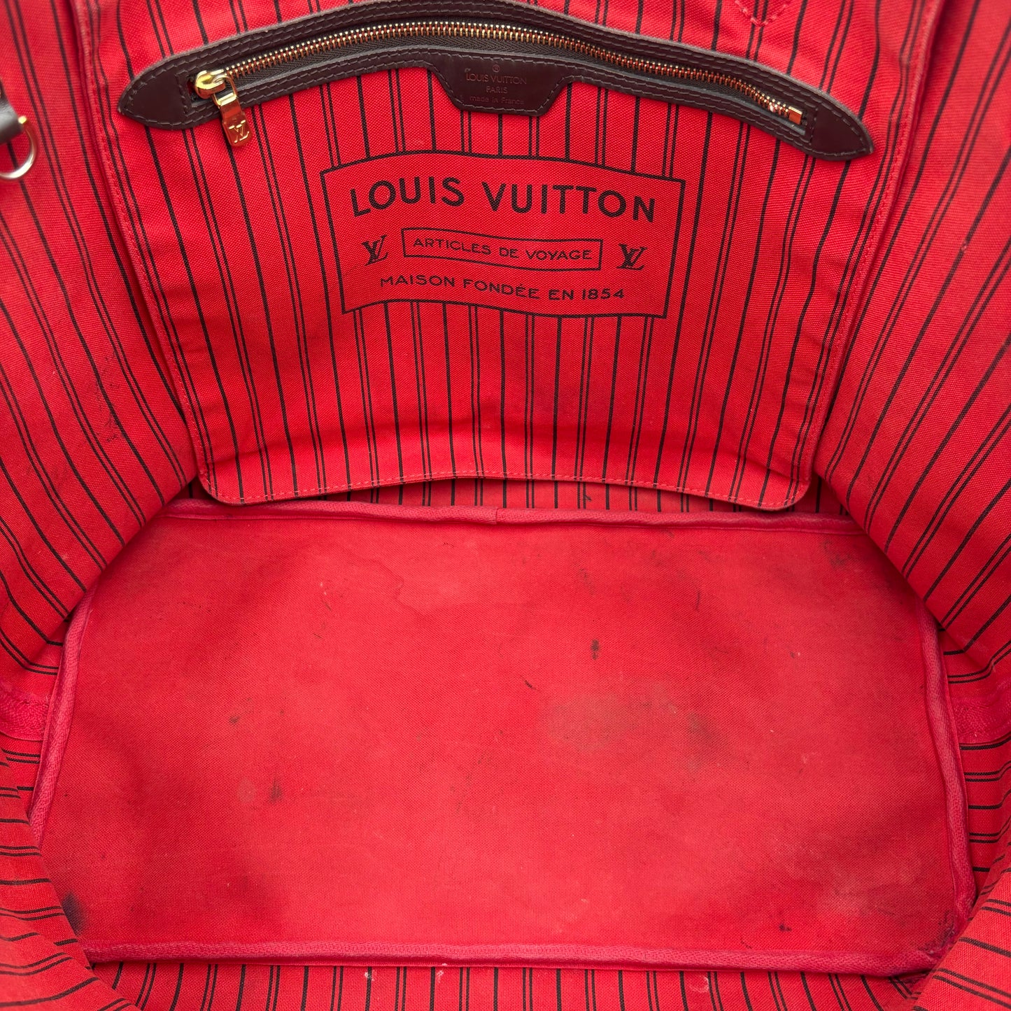 2015 Louis Vuitton Neverfull GM AS IS Damier Ebene