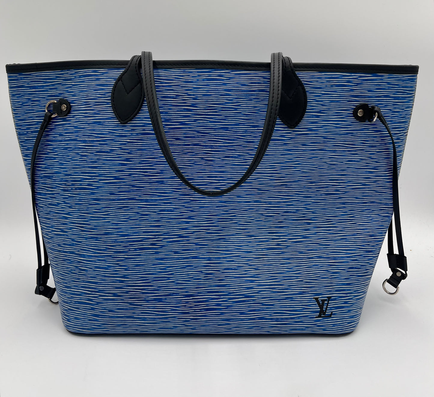 Louis Vuitton Neverfull/Pouch-Denim Blue : MM