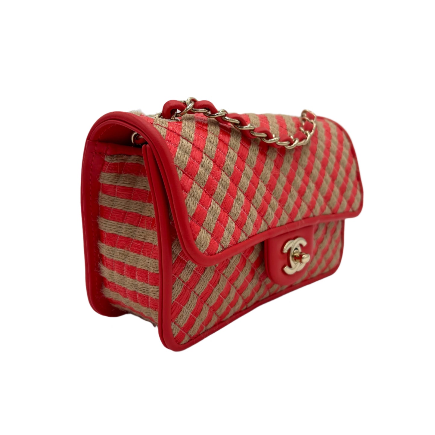2021 Small Raffia Jute Urban Jungle Single Flap Shoulder