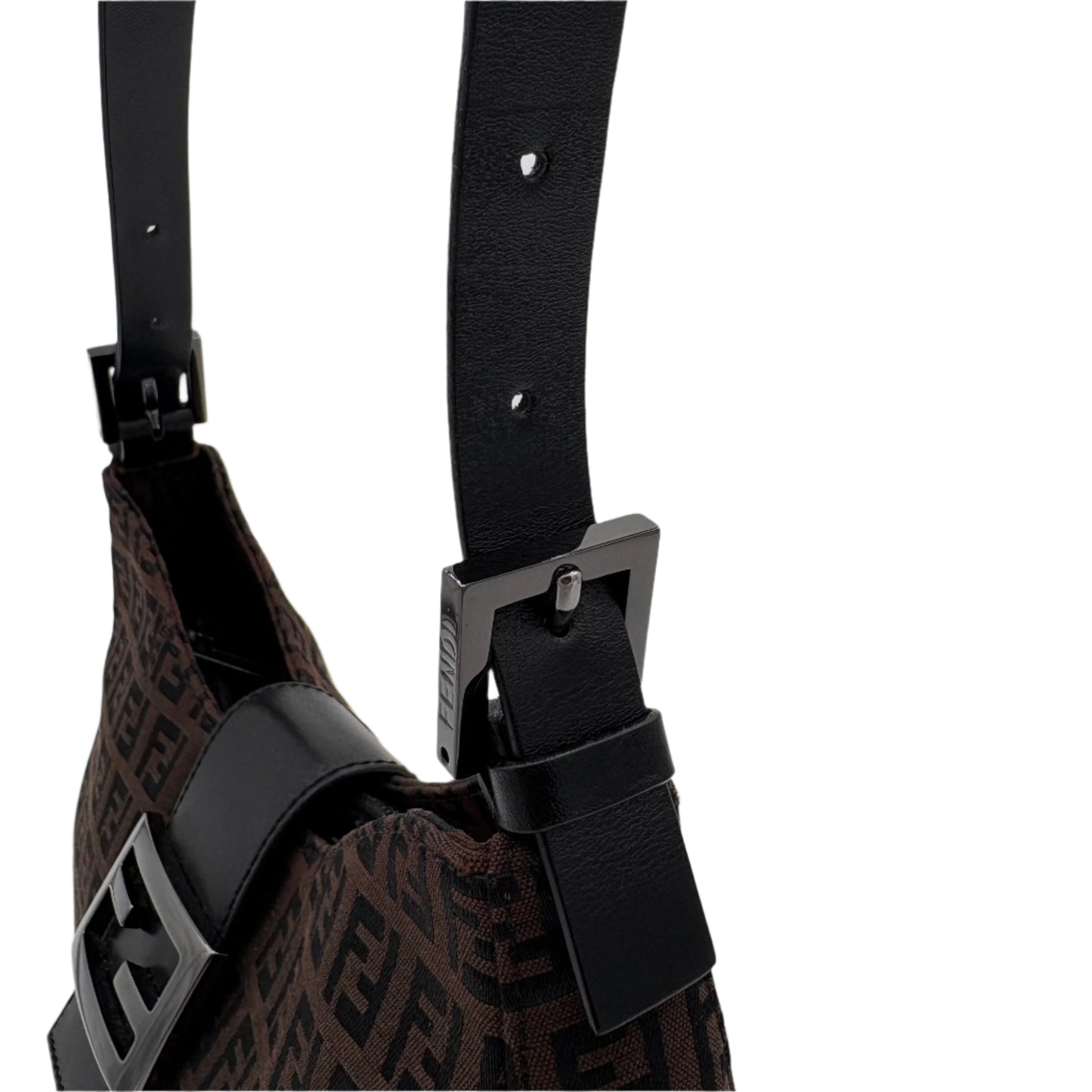 Fendi Zucchino Canvas Shoulder Bag
