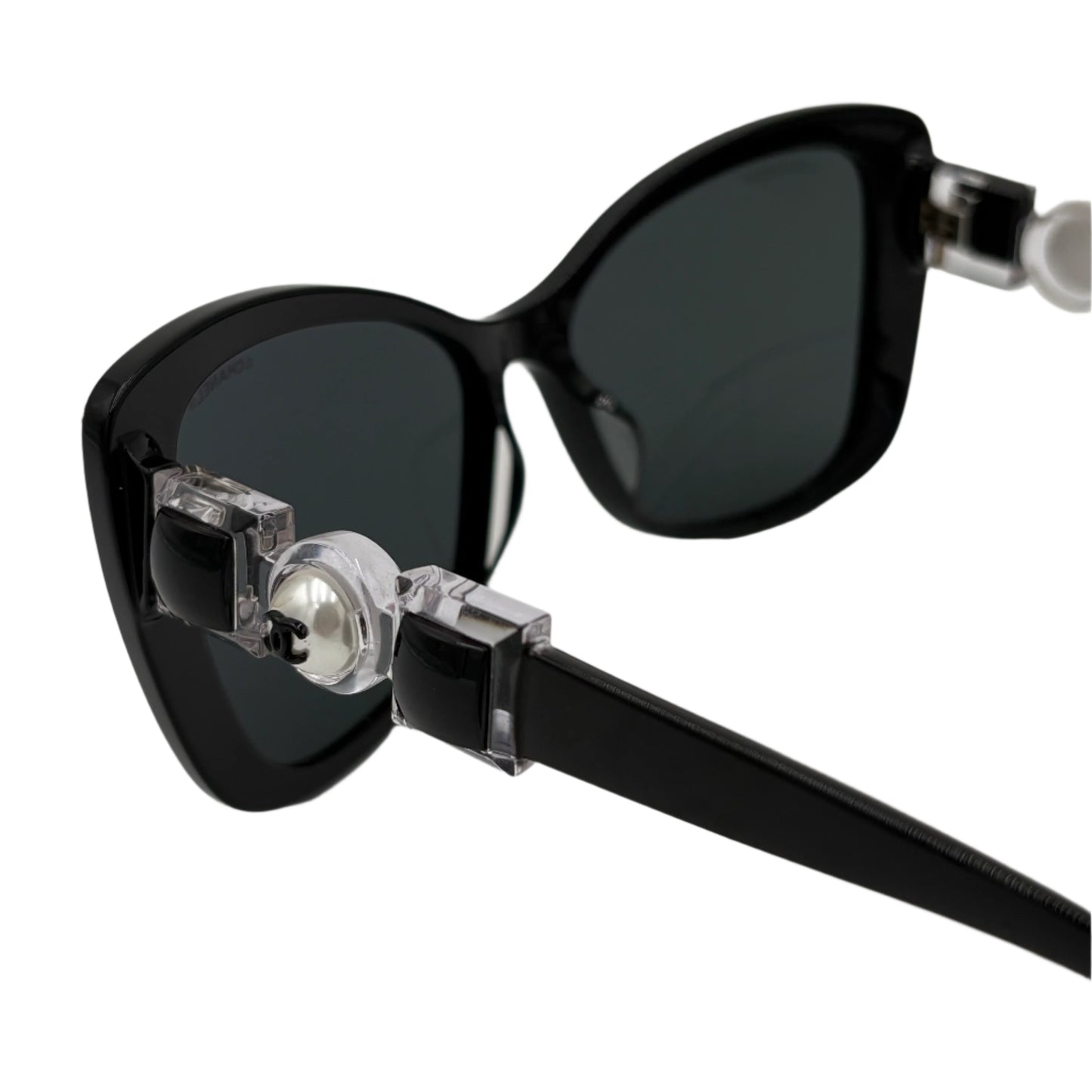 Chanel Acetate Pearl Butterfly Sunglasses 5445-H