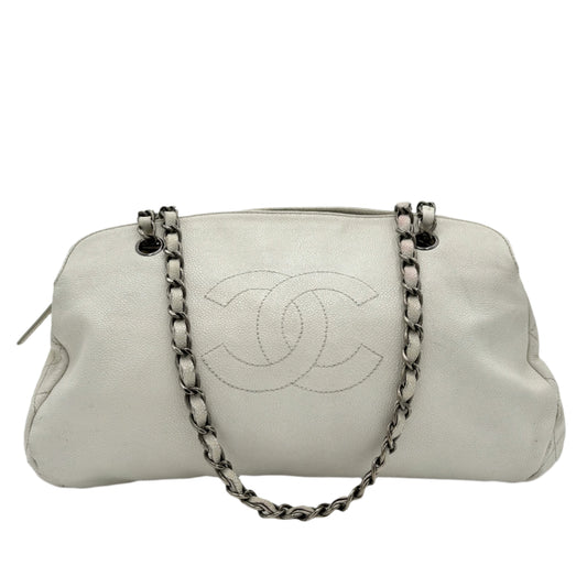 2010 Chanel Dual Pocket Bag-Ivory