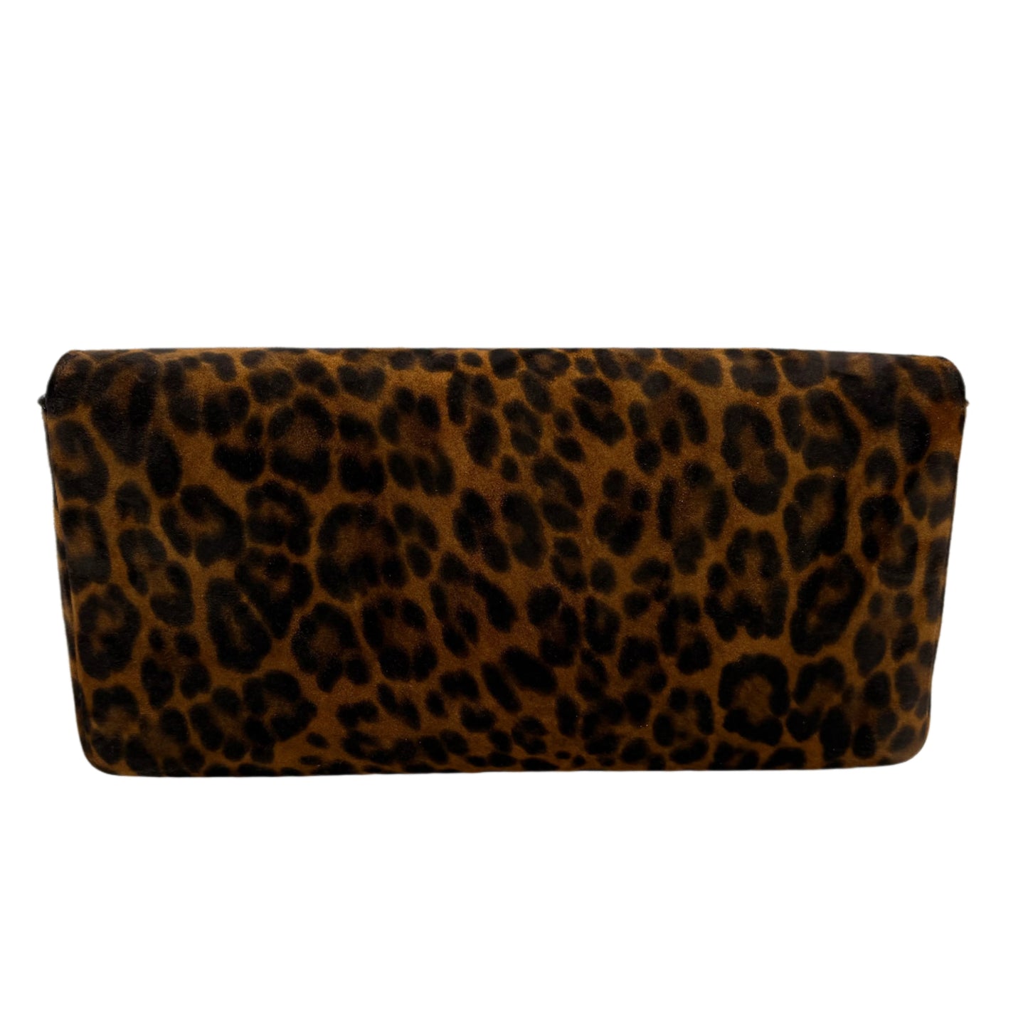 Saint Laurent Suede Leopard Print Monogram Tassel Kate 99