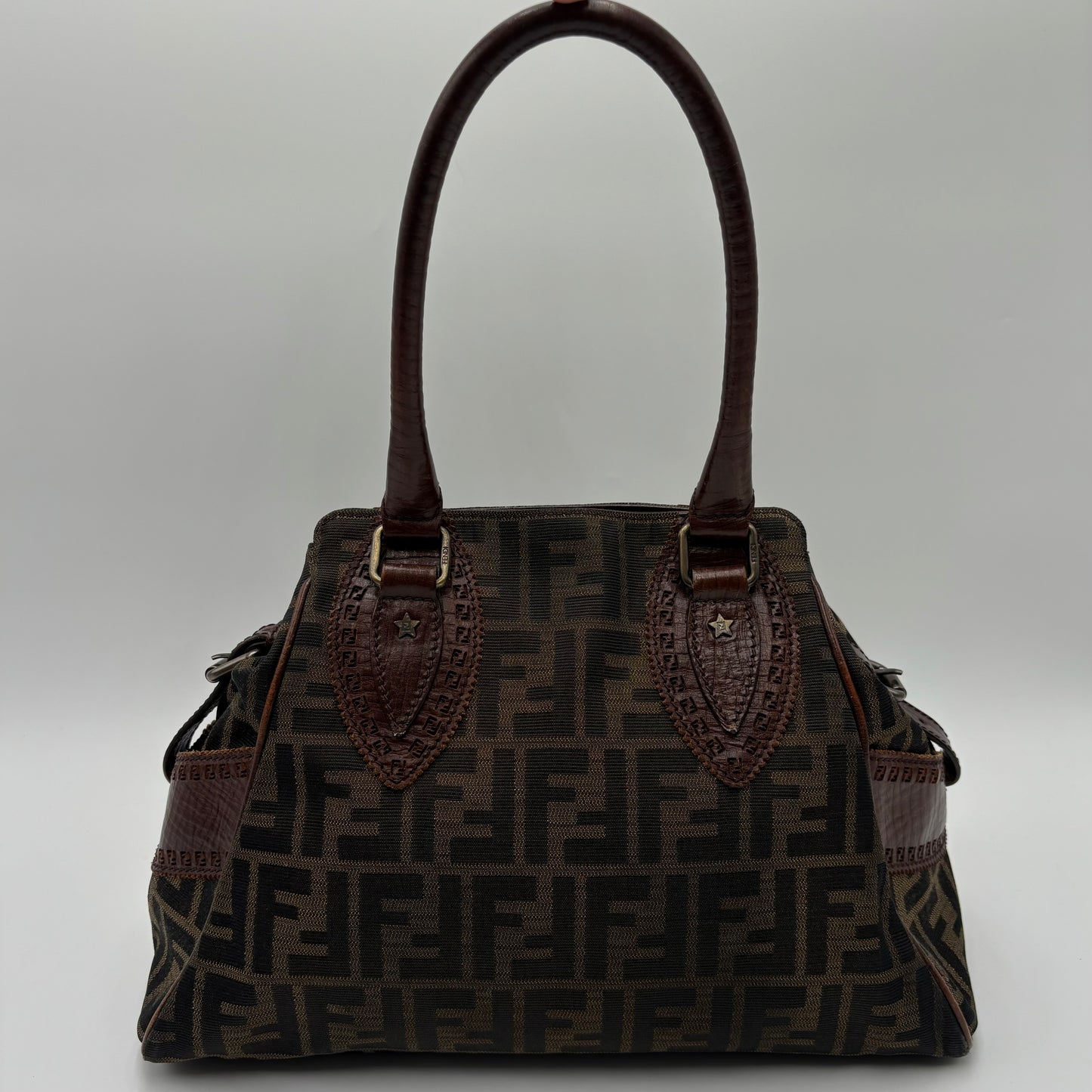 Y2k Fendi Zucca FF Bag De Jour