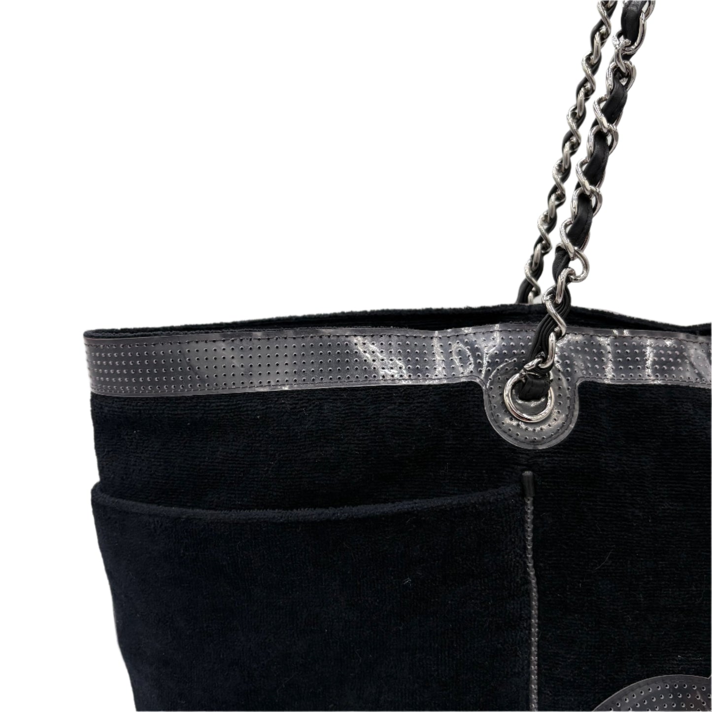 2008/09 Chanel Terry Cloth CC XL Tote Bag