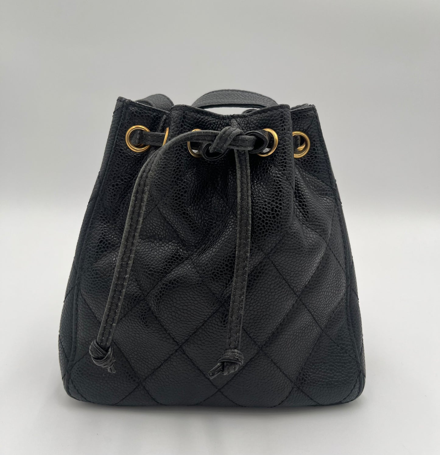 Chanel Caviar Drawstring Bucket