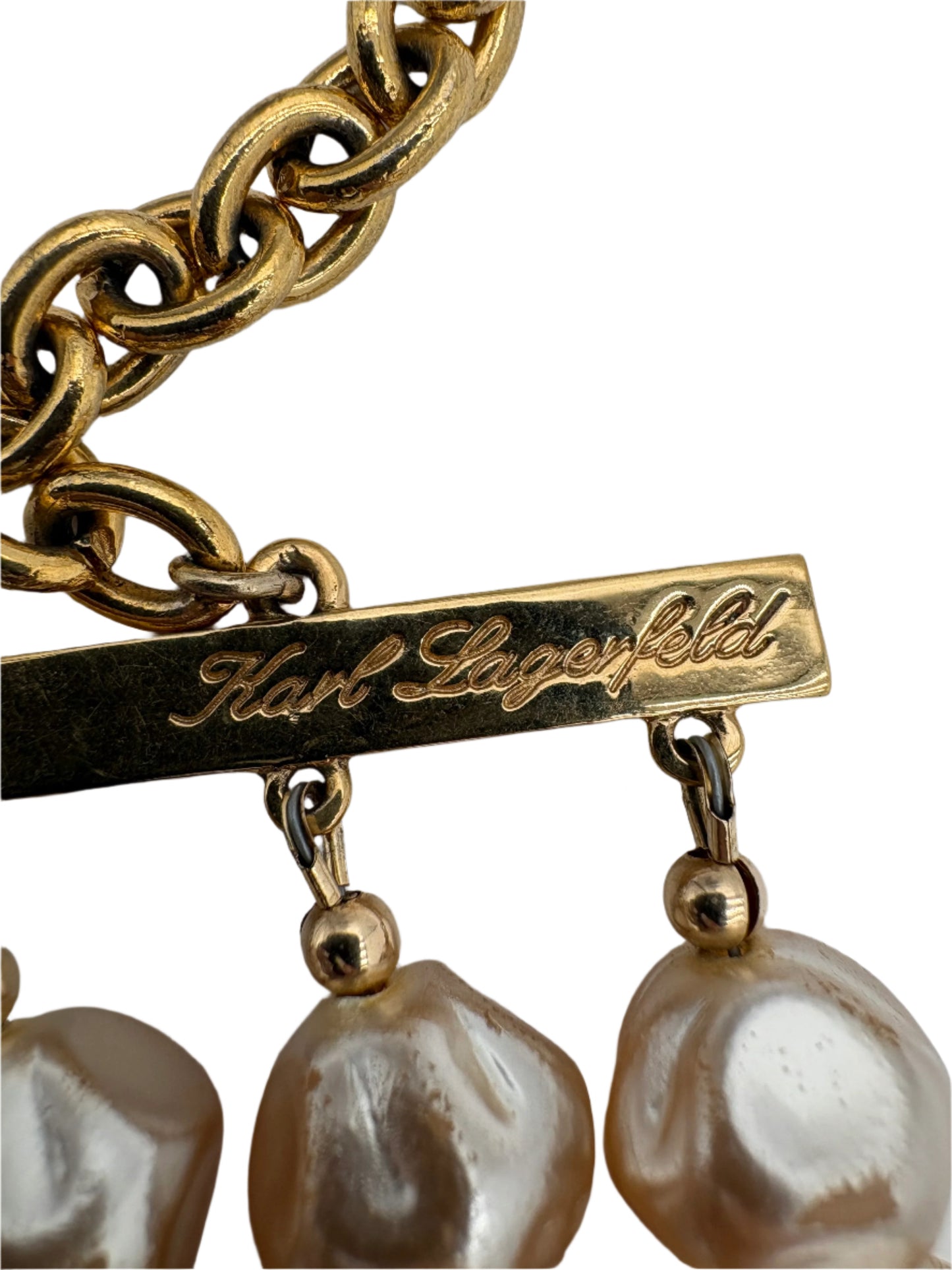 Karl Lagerfeld Pearl Strand Choker