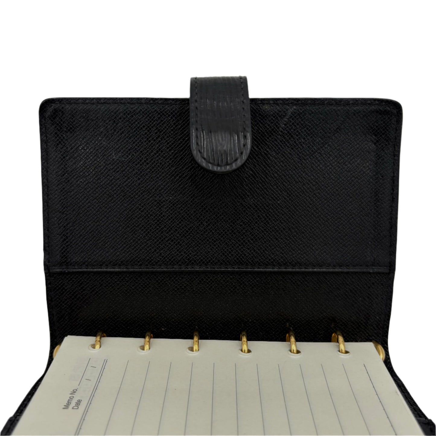 Louis Vuitton Black Epi Small Agenda