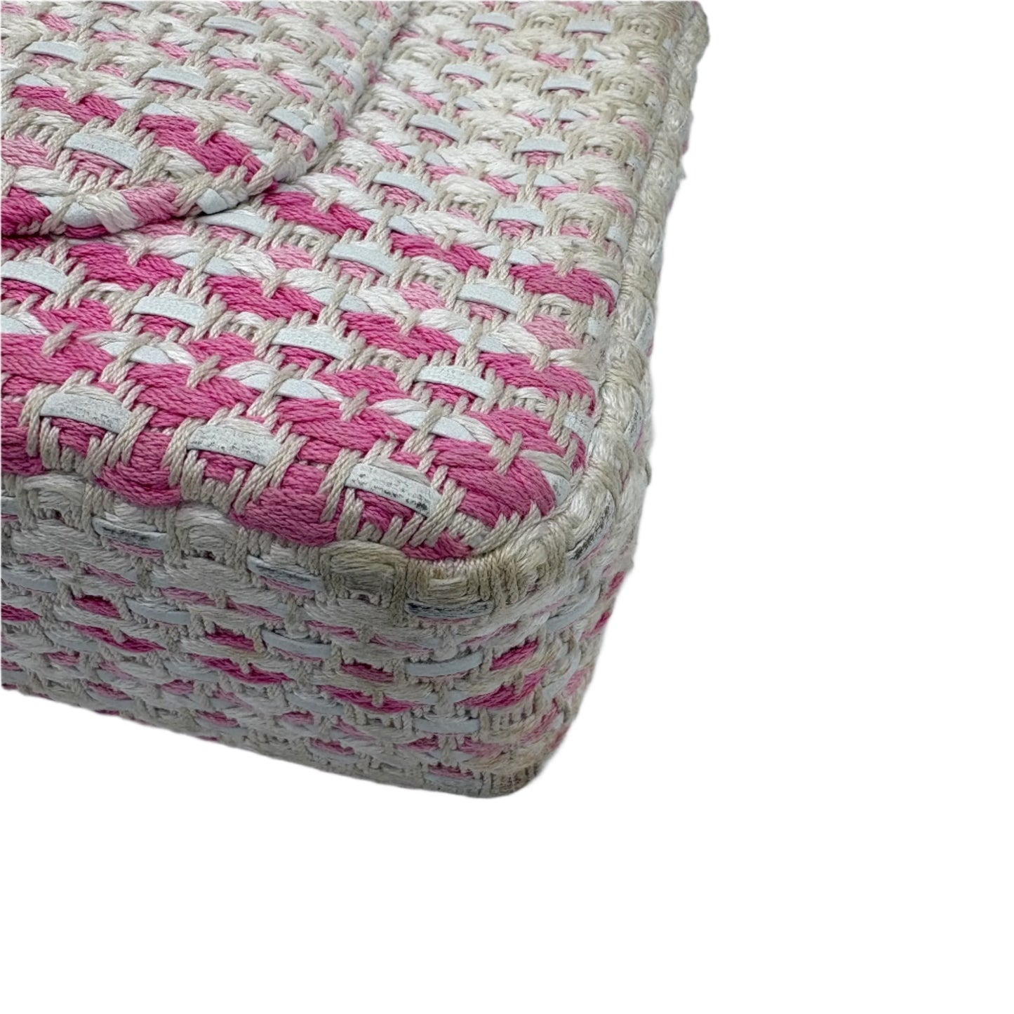 2019 Chanel Pink Tweed Single Flap Bag