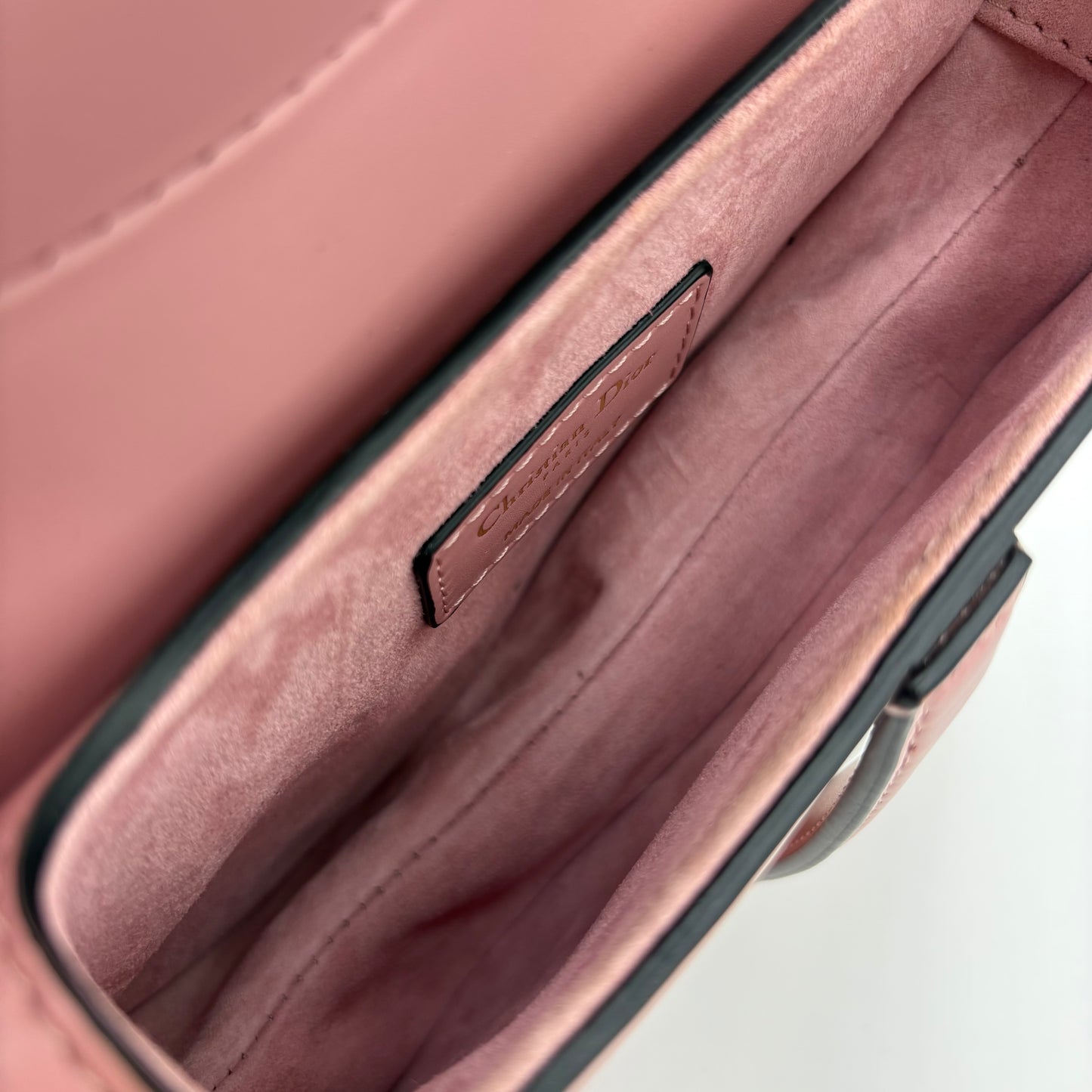 Christian Dior Mini Smooth Calfskin Saddle Bag with Strap
