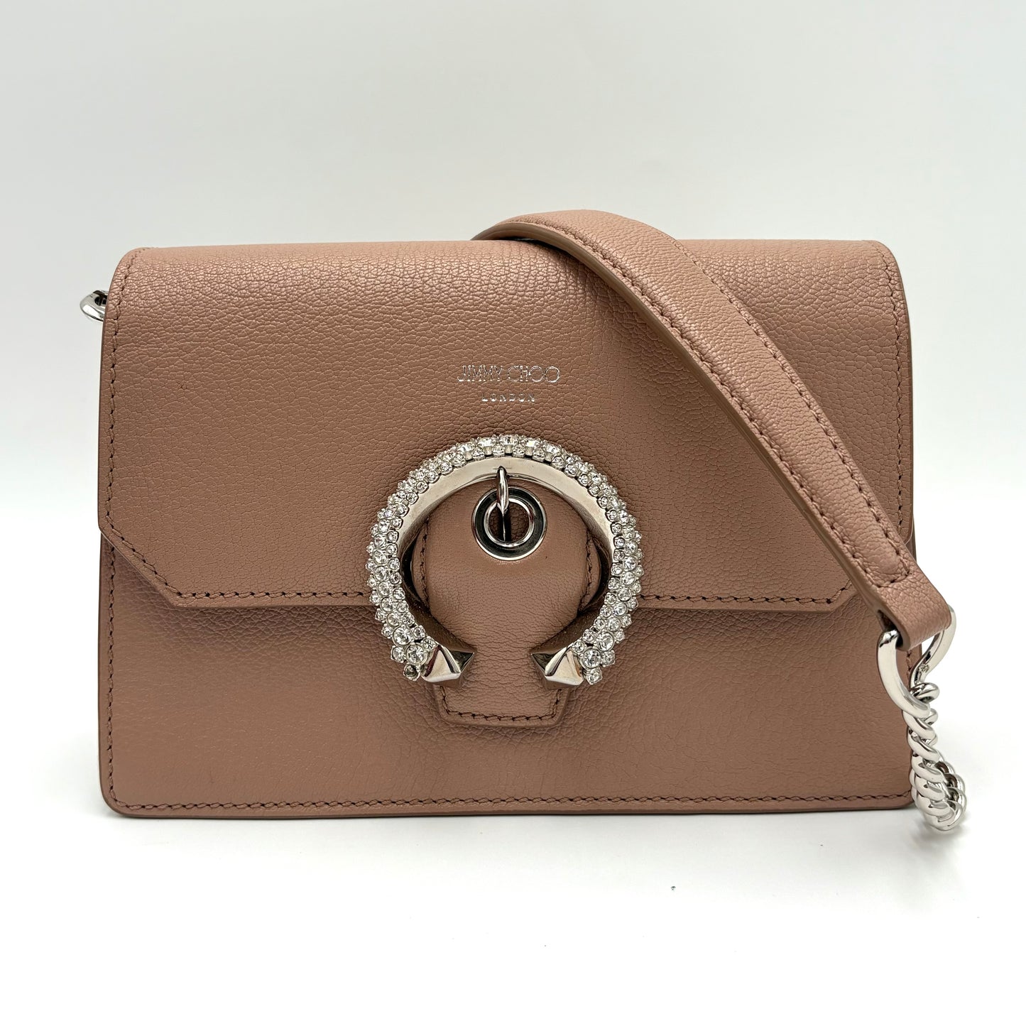 Jimmy Choo Madeline Crossbody Bag with Crystal Buckle