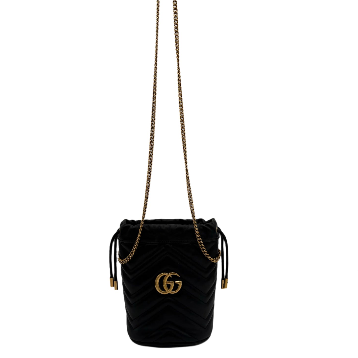 Gucci Mini Black Marmont Black Leather Bag