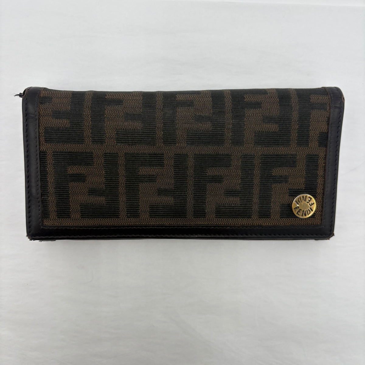 2008 Fendi Zucca FF Continental Wallet