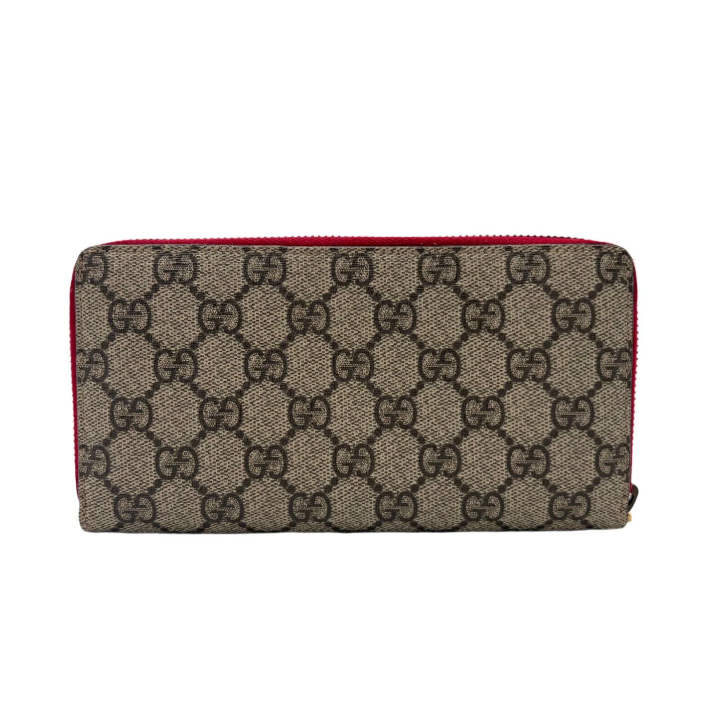 Gucci Pearl Zip Around Wallet GG Monogram