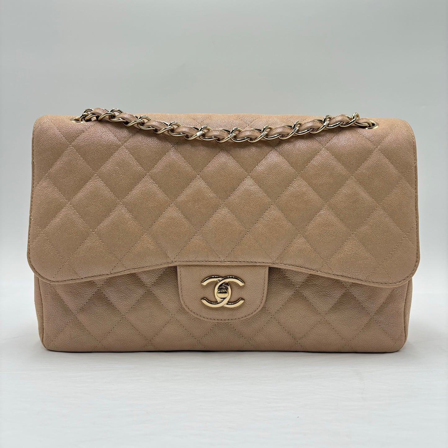 2019 Chanel Irridescent Jumbo Double Flap Bag