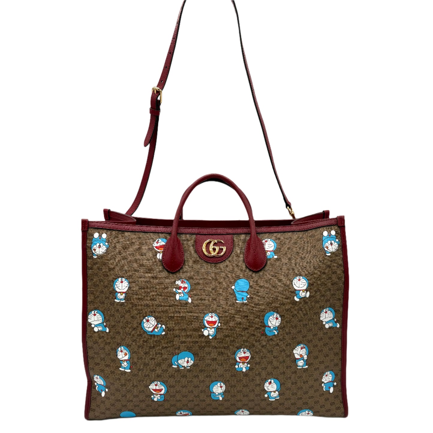 Gucci Doraemon mini Tote large GG-Monogram Red
