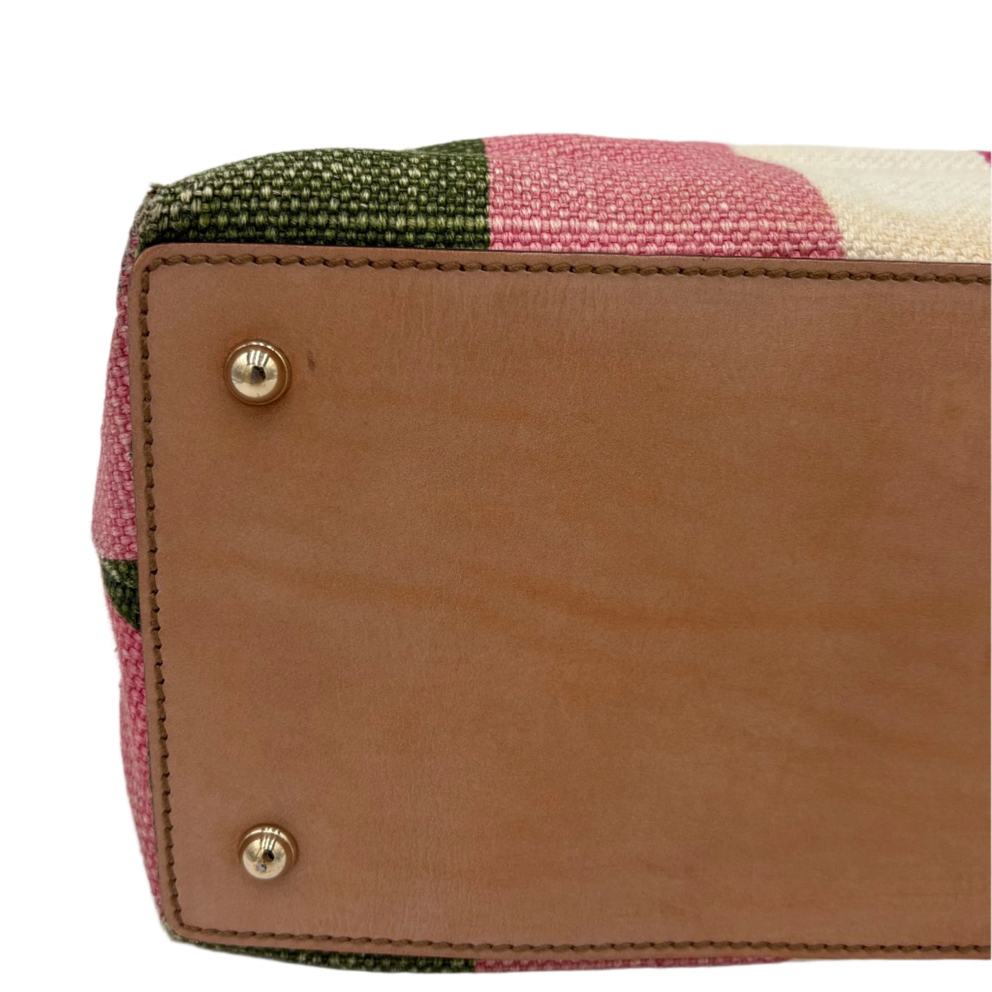 Gucci Nailhead Bamboo Handle Tote