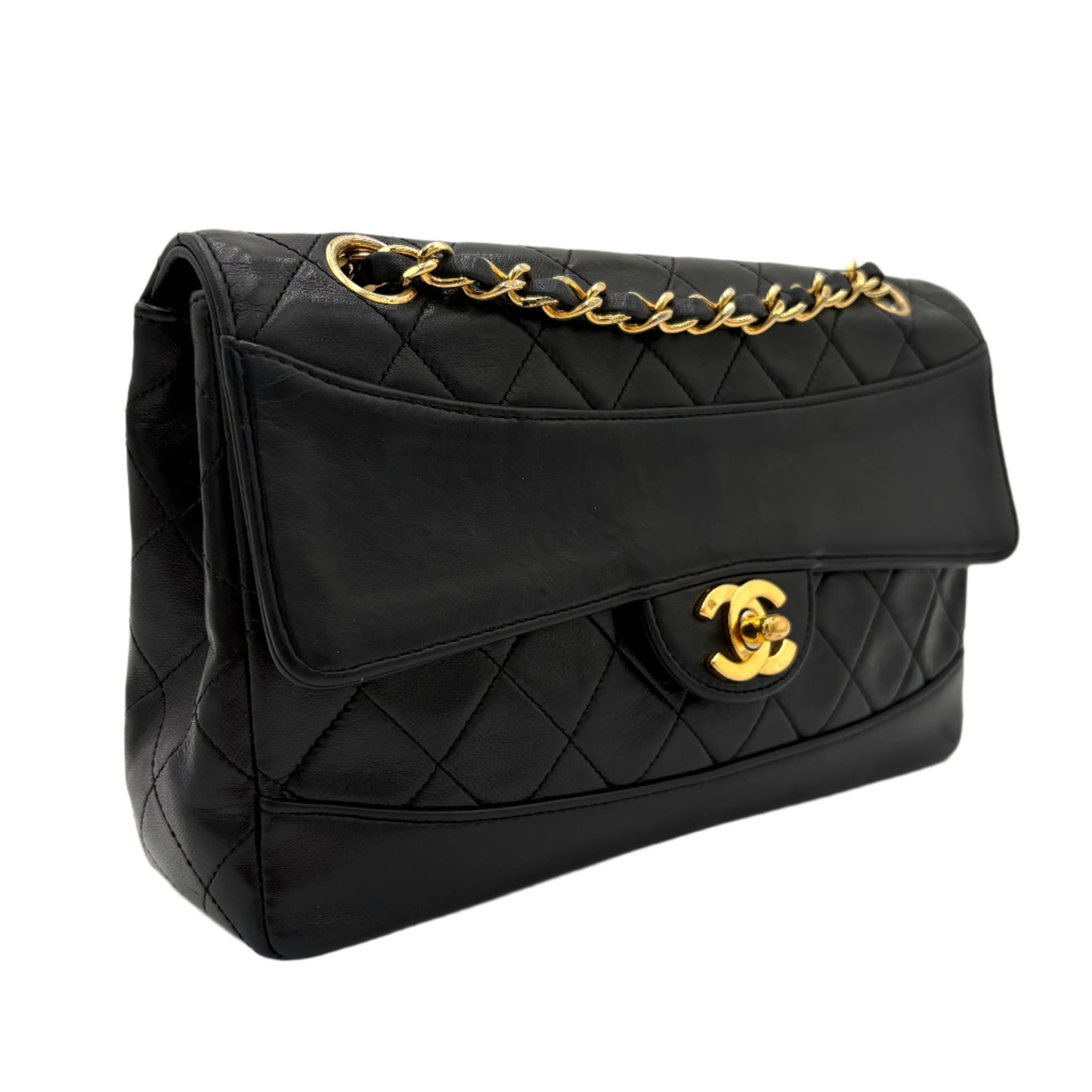 1989 Chanel Lambskin Matelasse Flap Bag