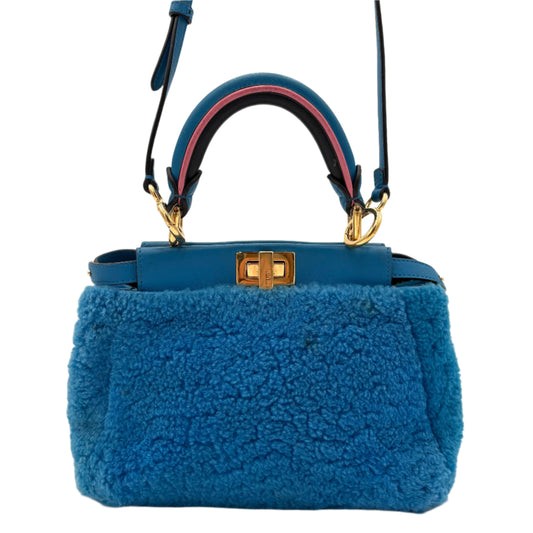 Fendi Shearling Nappa Peekaboo Bag