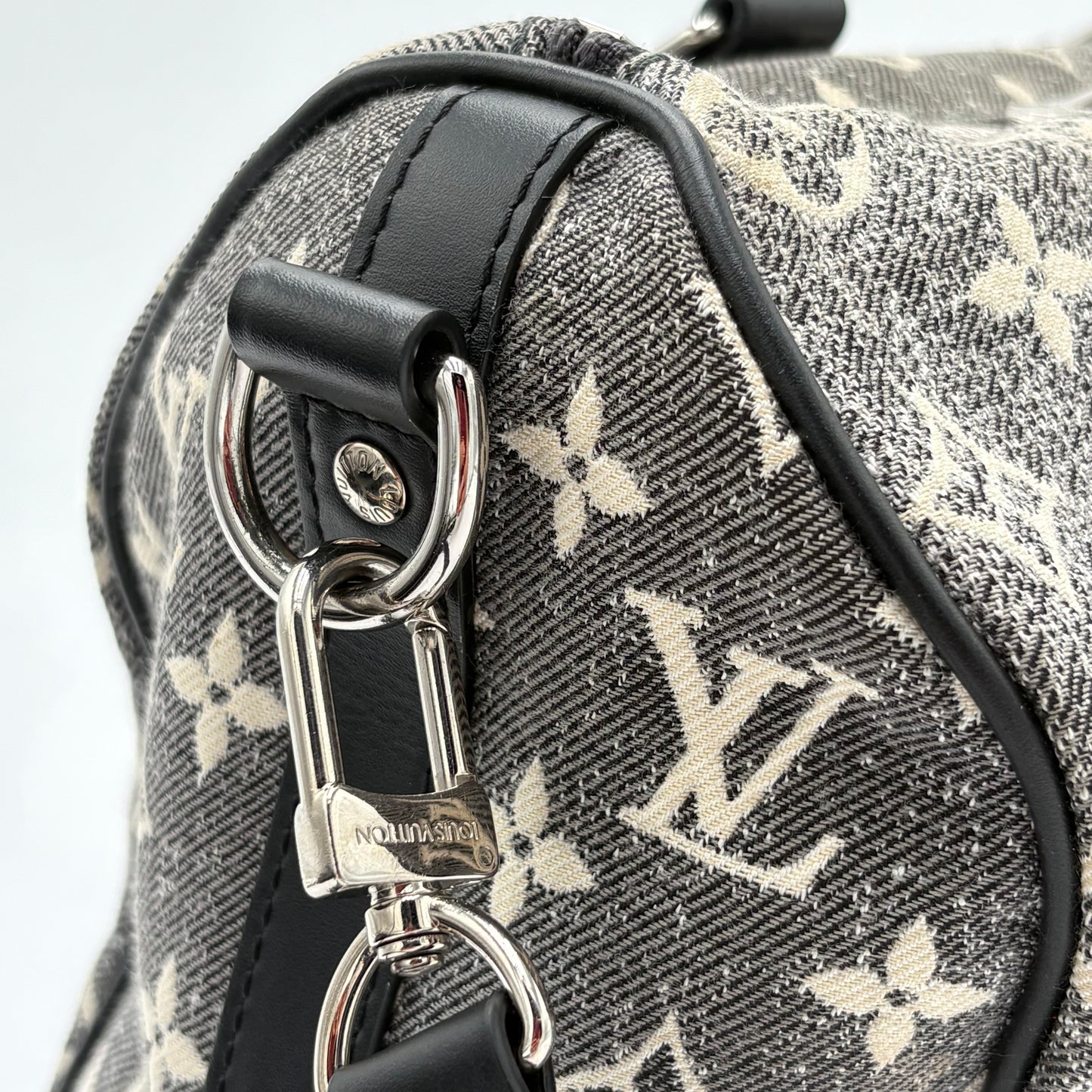 Louis Vuitton Jacquard Denim Speedy Bandouliere 25