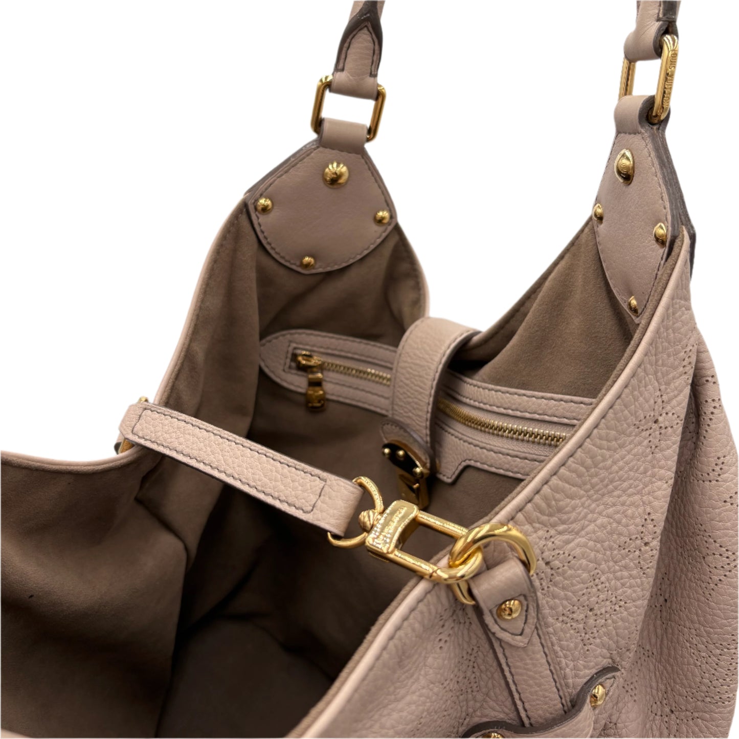 Louis Vuitton Mahina Hobo XL Bag Beige