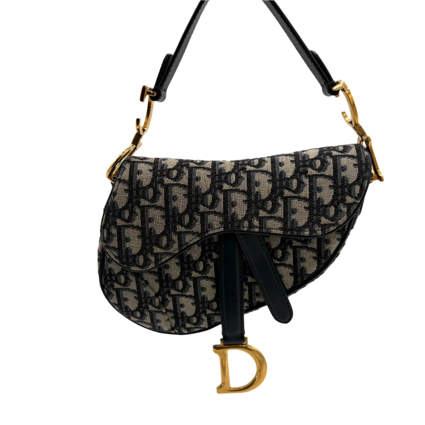 Christian Dior Mini Saddle Bag With Strap & Guitar Strap