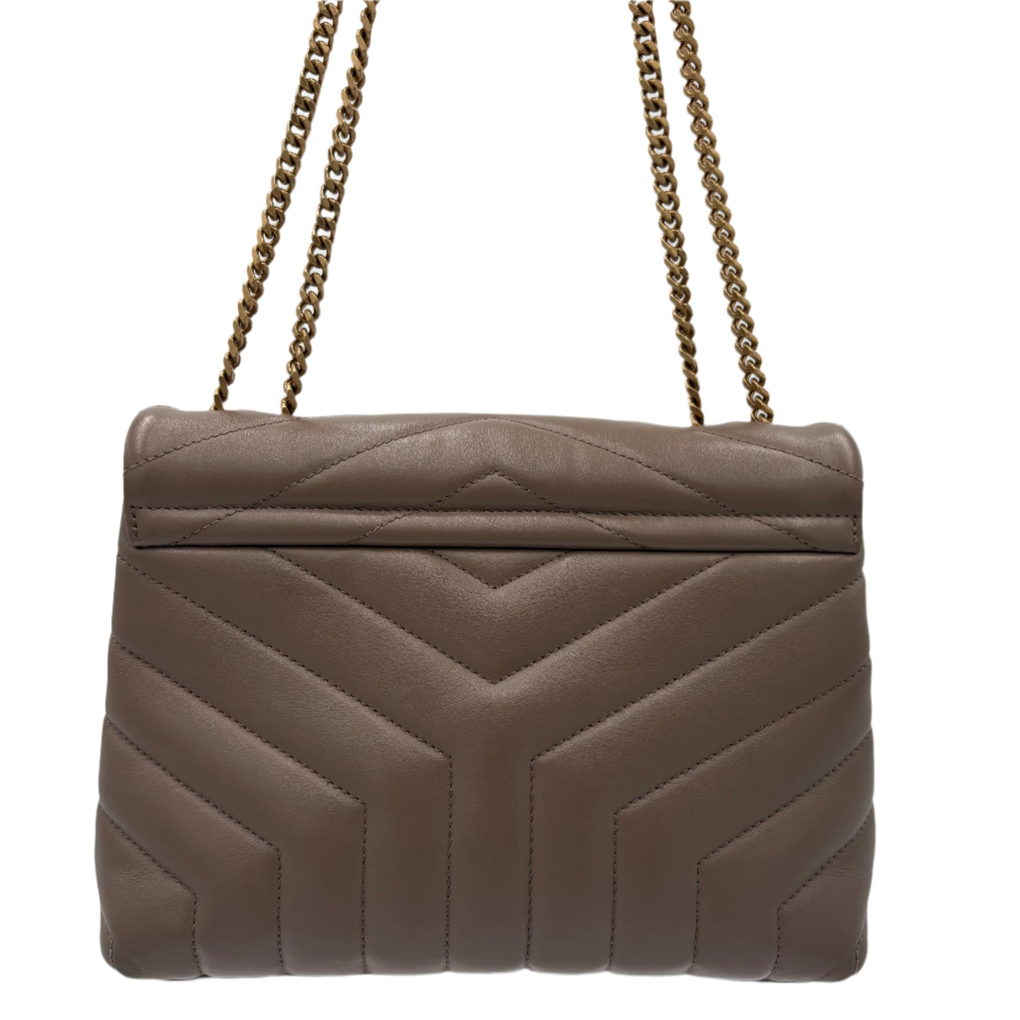 Saint Laurent Loulou Small Shoulder Bag - Taupe
