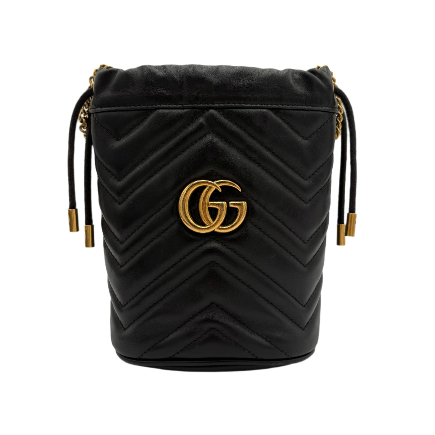Gucci Mini Black Marmont Black Leather Bag