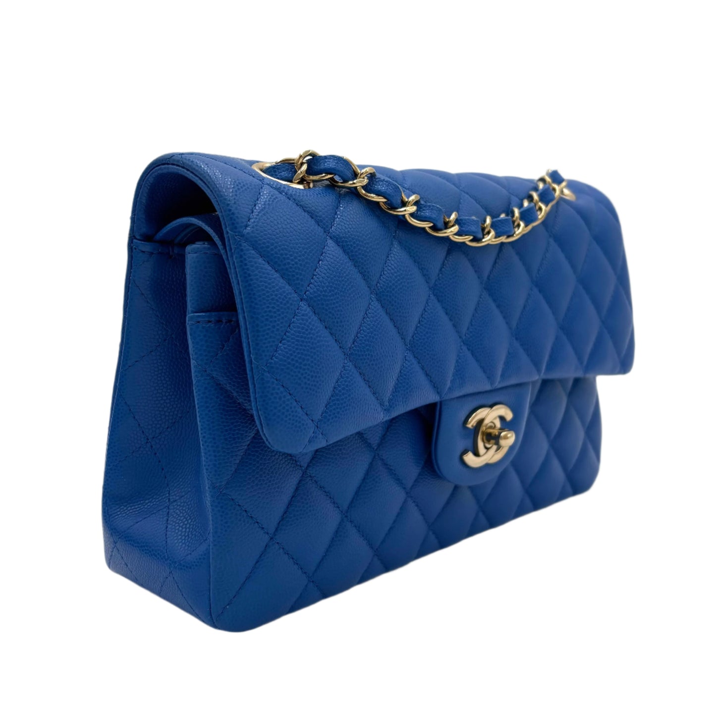 Chipped Chanel Caviar Double Flap Bag