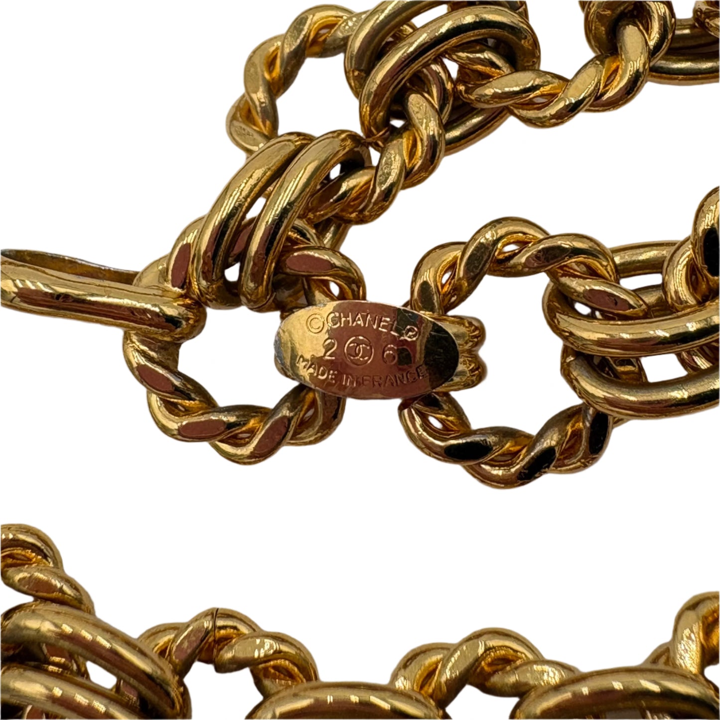 1987 Chanel Gold CC Chain Belt