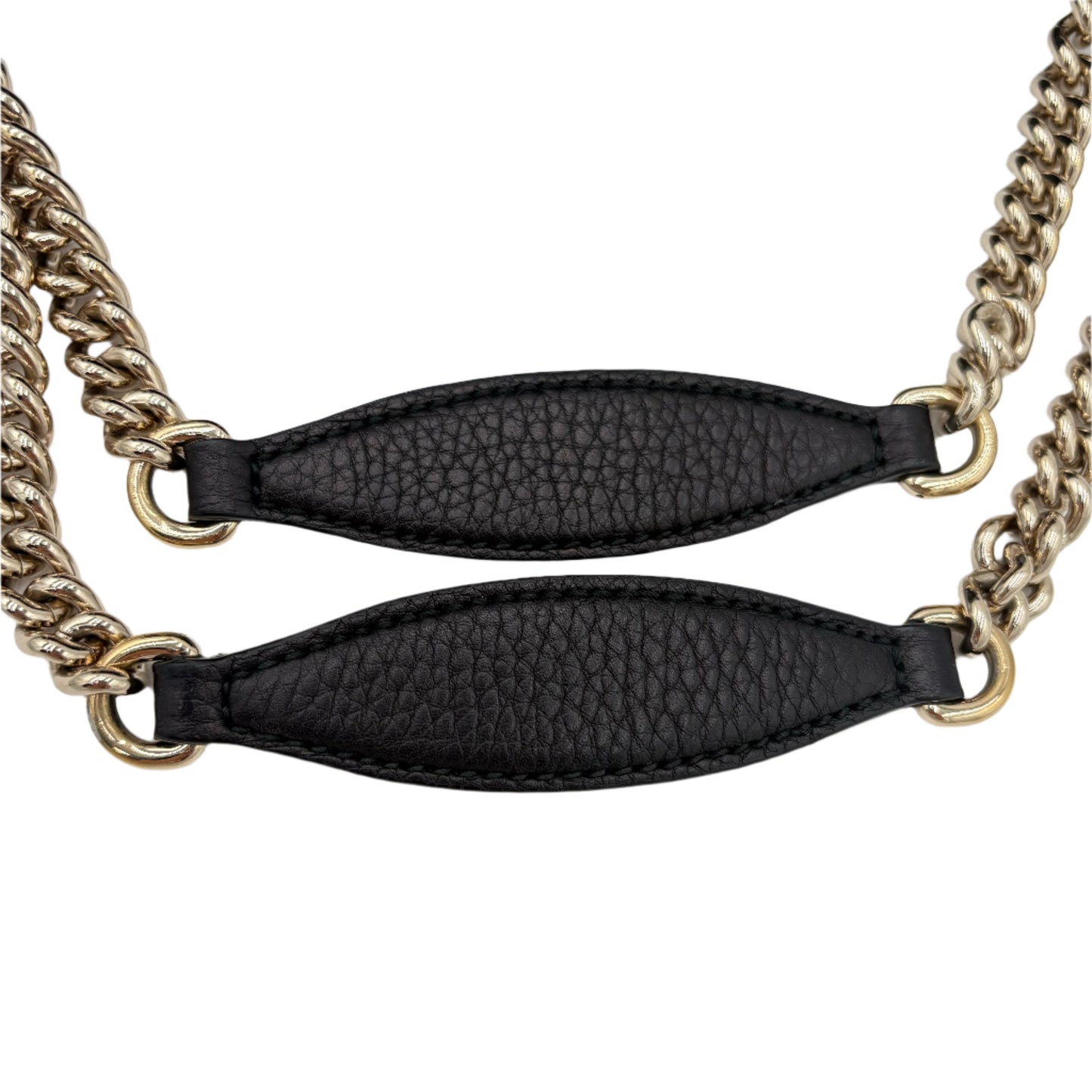 Gucci Soho Leather Chained Hobo Bag: Black