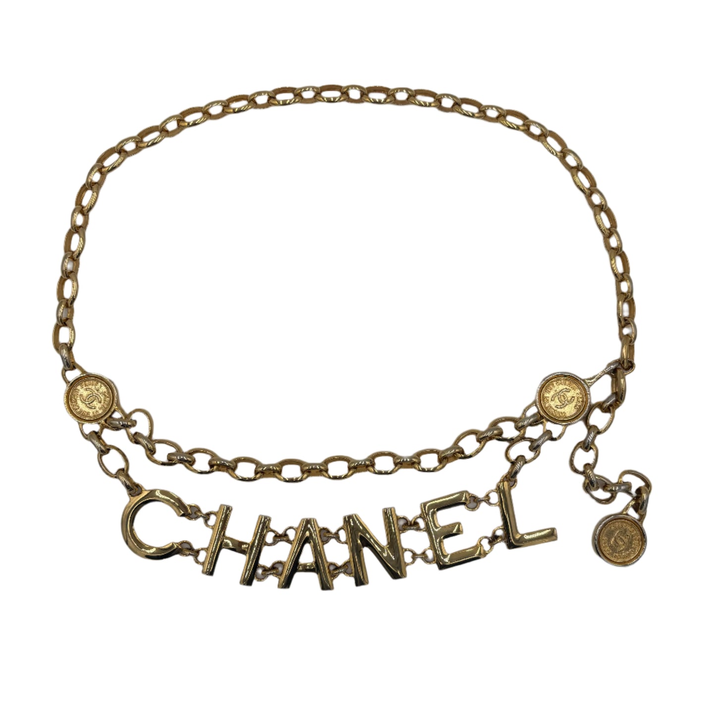1993 Chanel Letter Logo Belt